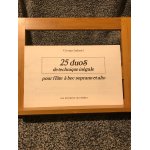Georges aubanel 25 duos technique in�gale flutes a bec partition ed. ouvri�res