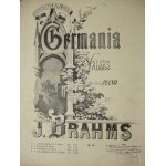 Germania  valses pour piano a 2 mains. j. brahms op. 39.