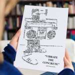 Le ghetto blaster a4 - illustration de l'histoire du boombox accompagn� de la citation - vibrate the ...