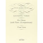 Giuseppe verdi: four sacred pieces (quattro pezzi sacri): ch?ur mixte et accompagnement piano