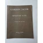 Gordon jacob - miniature suite - pour clarinette en sib et alto - ed. musica rara