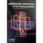 Groove armada - b love x - affiche / poster envoi en tube