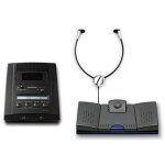 Grundig stenorette st 3211 set, dictaphone, noir