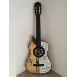 Guitare classique acoustique bois fonctionnelle stylis�e en lampe art d�coratif