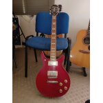 Guitare electrique epiphone dc pro black cherry, rouge ,