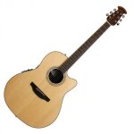 Guitare electro - acoustique folk ovation cs24 - 4 celebrity standard natural