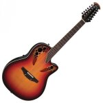Guitare electro - acoustique folk ovation standard elite deep contour cutaway 12 cordes new england burst ... Guitare electro - acoustique folk ovation standard elite deep contour cutaway 12 cordes new england burst ...