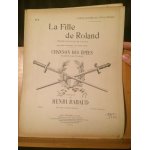 H. rabaud fille roland chanson epe partition chant piano baryton mezzo choudens