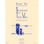 Hahn : sarabande et th�me vari� pour clarinette et piano