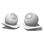 Halterrego - spkhalbtcw - enceintes bluetooth pour ipod - blanc Halterrego - spkhalbtcw - enceintes bluetooth pour ipod - blanc