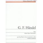 Handel : trio  sono liete, fortunate  per due flauti a becco (soprano, alto) e basso continuo