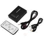Hdmi 5 port switch skifter auto switch extender switcher splitter hub med fjernbetjening til hdtv