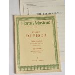 Hortus musicus 127 willem de fesch sechs sonaten f�r violine und basso continuo six sonates