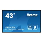 Iiyama prolite lh4365uhsb - b1 - 43  cran lcd rtro - clair par led - signalisation numrique - android ...
