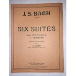 J. s. bach, six suites pour violoncelle ou trombone nouvelle edition revue et doigt�e par j. loeb, g�rard ...