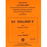 Jacques robert, en coulisses's, pour trombone et piano