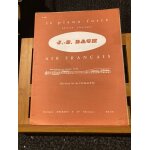 Jean - s�bastien bach air fran�ais partition piano m. de valmal�te ed. delrieu