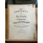 Jean - s�bastien bach concerto pour 2 claviers ut partition mat�riel ed. peters