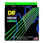 Jeu de cordes guitare electrique dr neon lite vert nge9 09 - 42