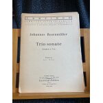 Johann rosenmller sonate en trio 2 violons basse continue partition universal