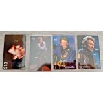 Johnny hallyday 4 cartes de collections téléphoniques. #03# Johnny hallyday 4 cartes de collections téléphoniques. #03#