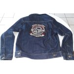 Johnny hallyday born rocker 1957 - 2014 veste jean's b & c collection taille m
