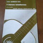 Jose barrense dias, 9 danses brsiliennes pour guitare