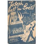 Joseph est au br�sil (samba) - partition chant seul - 1948