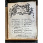 Jules massenet h�rodiade n8 stances de salom� partition chant piano ed. heugel