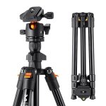 K&f concept tr�pied appareil photo voyage, 163 cm - l�ger en aluminium, 360 rotule ball et plaque de ...