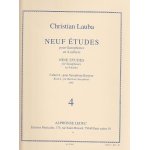 Lauba christian bat pour saxophone baryton (4 cahier des 9 etudes)