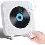 Lecteur cd mural bluetooth avec haut - parleurs hi - fi, lecteur cd portable pour la maison radio fm ...