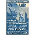 Plus loin (du film violettes impériales - mireille brocey / francis lopez) / partition originale 1952 ... Plus loin (du film violettes impériales - mireille brocey / francis lopez) / partition originale 1952 ...