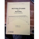 Londeix petites etudes pour marimba a quatre baguettes cahier n1 pour debutant fuzeau