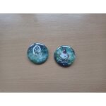 Lot de 2 badges collector olivia ruiz  ; miss m�t�ores ;