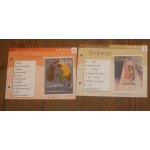 Lot de 2 fiches chansons atlas lina tyber : les baisers , salomé Lot de 2 fiches chansons atlas lina tyber : les baisers , salomé