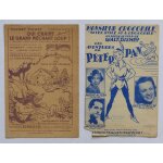 Lot de 2 partitions anciennes de chansons tires de films de walt disney: monsieur crocodile, qui craint ...