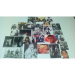 Lot de 25 petites photos num�rique brillant chanteurs, chanteuses, rock, punk, thi�faine, brigitte bardot, ...