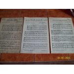 Lot de 3 partitions sidi - bel - abbes , marche louis xv, jockey s club