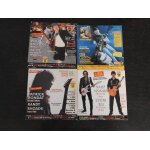 Lot de 4 cd audio musicaux : guitar part : gary moore steve vai u2 ac dc patrick rondat