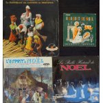 Lot 4 disques vinyles 33 et 45 tours chants de noel