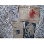 Lot de 5 partitions de vieilles chansons