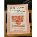 Louis lautrec a nous deux la guitare mthode partition volume 1 ed. billaudot