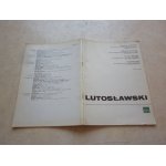 Lutoslawski : préludes de danse pour clarinette solo, harpe, piano, percussion et orchestre a cordes Lutoslawski : préludes de danse pour clarinette solo, harpe, piano, percussion et orchestre a cordes