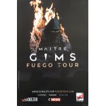 Maitre gims - fuego tour - 40x60cm - affiche / poster envoi en tube