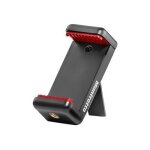 Manfrotto universal smartphone clamp with ? thread connections - support pour t�l�phone portable - noir ...