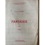 Mansart jean louis fantaisie pour piano max eschig