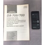 Notice manuel d'utilisation & telecommande lecteur cd onkyo dx - 705 / dx - 703