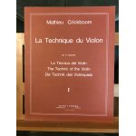 Mathieu crickboom la technique du violon volume 1 partition m�thode ed. schott