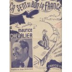 Maurice chevalier - ca sent si bon la france - piano et chant - 1942